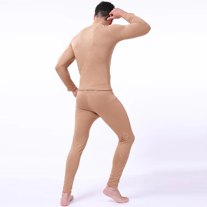 

Fleece Thermal Underwear Men Autumn Winter Warm Long Johns Fitness Sports Compression Breathable Leggins Thermo Tracksuit