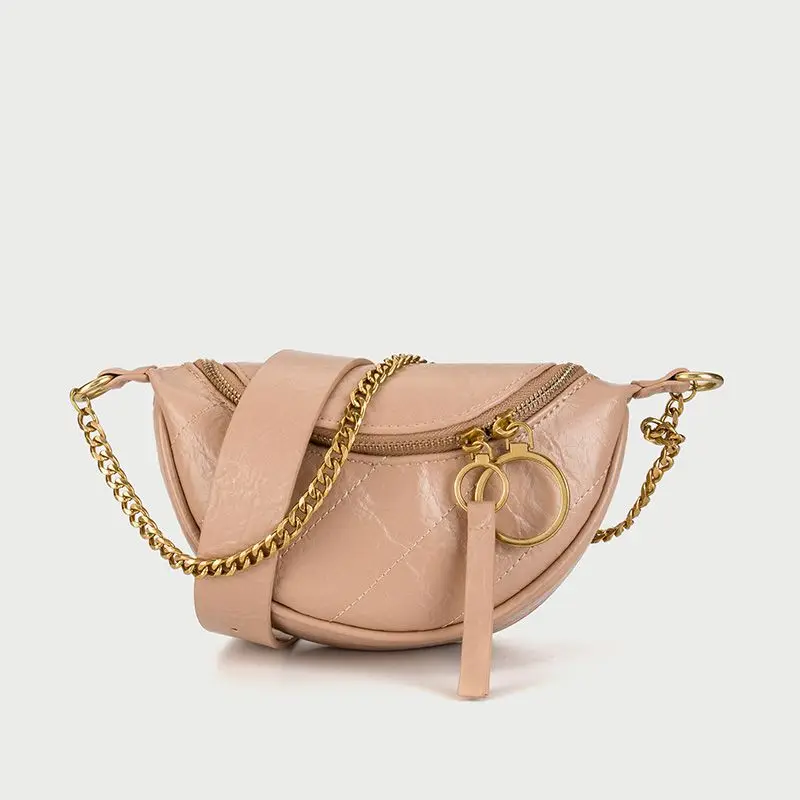 

2021 New Women's Bag Diagonally All-match Fashionable One-shoulder Chain Dumpling Bag Simple Travel High-end Sense Chest Bag