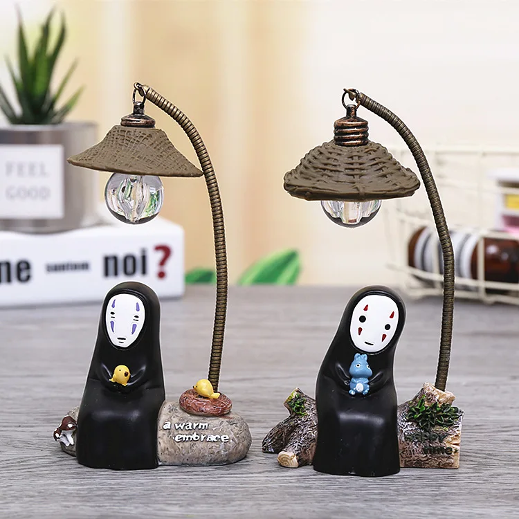Studio Ghibli Унесенные призраками без уход за кожей лица человек Фигурки игрушки светодиодный ночной Светильник игрушки Аниме Тоторо без уход за кожей лица человек Рисунок Модель игрушки для детей в подарок