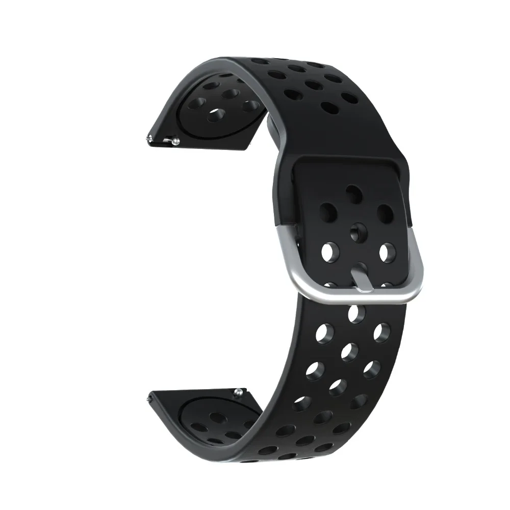Для samsung Galaxy Watch 46 мм силиконовый ремешок для часов Ремешок для gear S3 Frontier/классические умные часы браслет для huawei GT/GT2