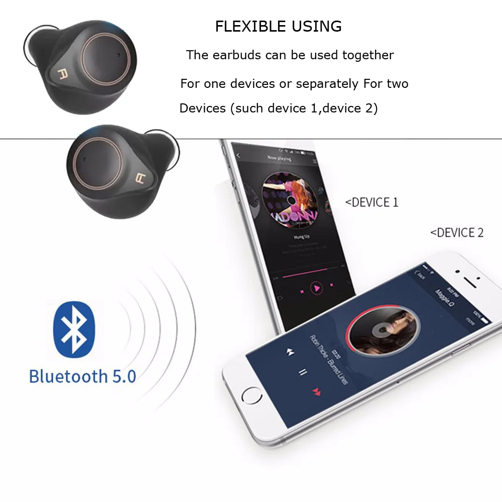 Водонепроницаемые спортивные Bluetooth наушники APTX AAC BT 5 0 с шумоподавлением