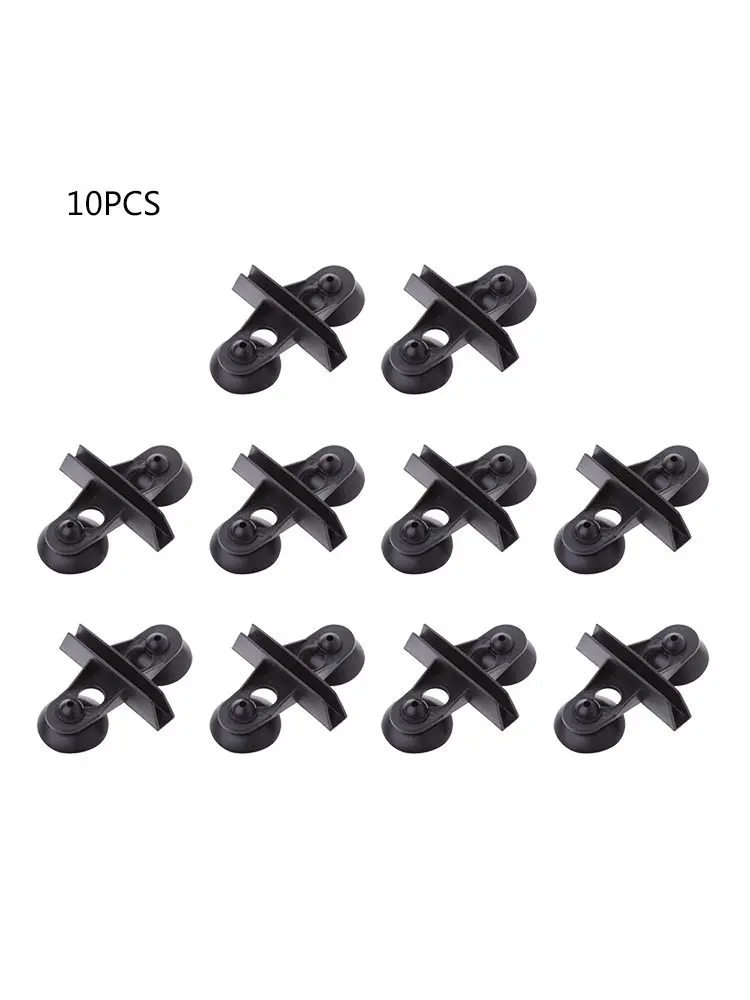 

10Pcs New Aquarium Fish Tank Separator Divider Suction Cup Plastic Sheet Holder Black Isolation Plate Rack