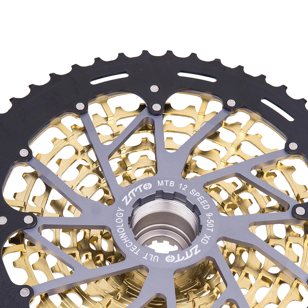 Кассета ZTTO MTB Golden 12 Скоростей 9 50T S полностью стальная кассета 9T звездочка