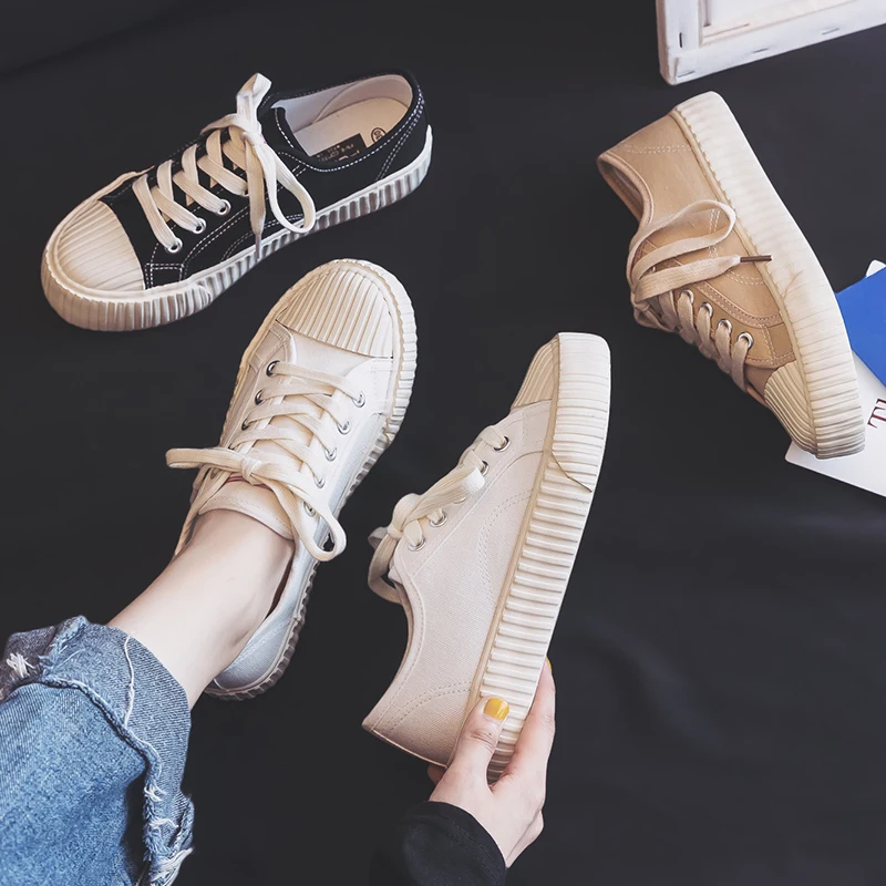 

Shoes Woman Canvas Fashion 2021 Summer New Fashion Color Women Casual Shoes Flats Canvas Women Casual Shoes Sneakers