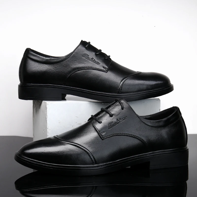 Мужские туфли-оксфорды из натуральной кожи модные брендовые туфли в