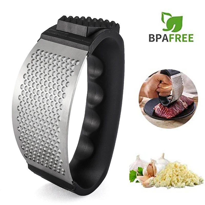Чесночный Пресс из нержавеющей стали молоток для мяса ручной измельчитель