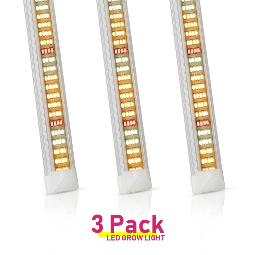 Купить Лампа светодиодная полного спектра для выращивания растений, 3 шт./лот, T8, 120 см