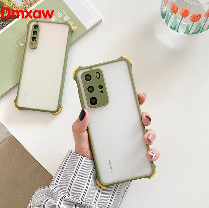 Ударопрочный матовый чехол для Samsung Galaxy A71 A51 Note 10 Plus 9 8 S10E S10 S9 S8 прозрачный мягкий