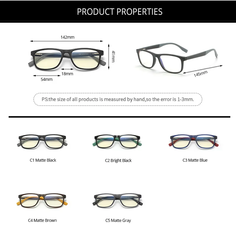 Очки компьютерные с защитой от сисветильник унисекс CA1446|Мужские защитные очки