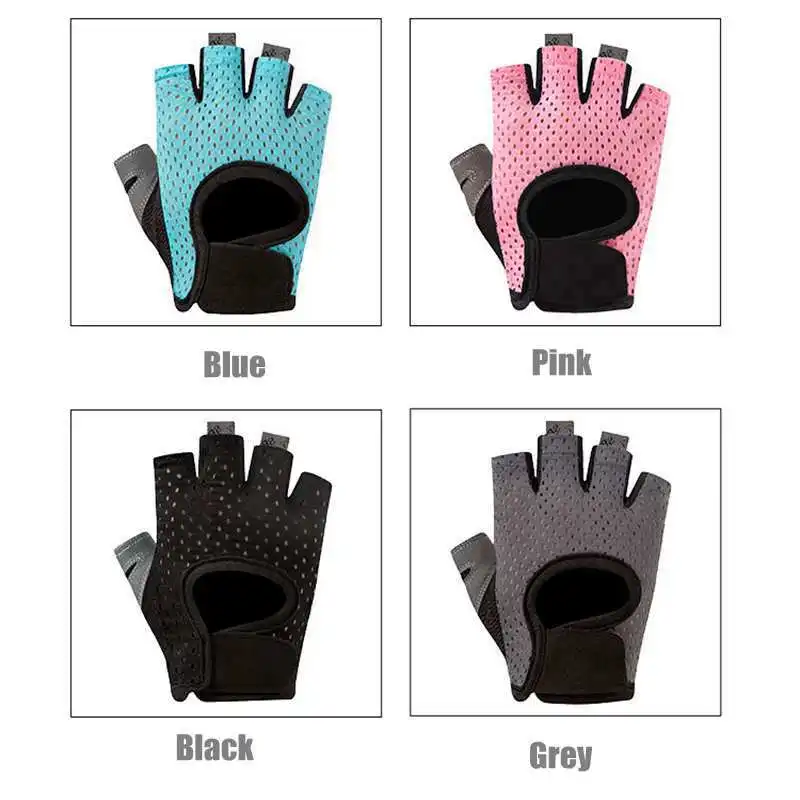 

Summer men/women fitness gloves gym weightlifting cycling yoga bodybuilding training thin breathable non-slip half finger gloves