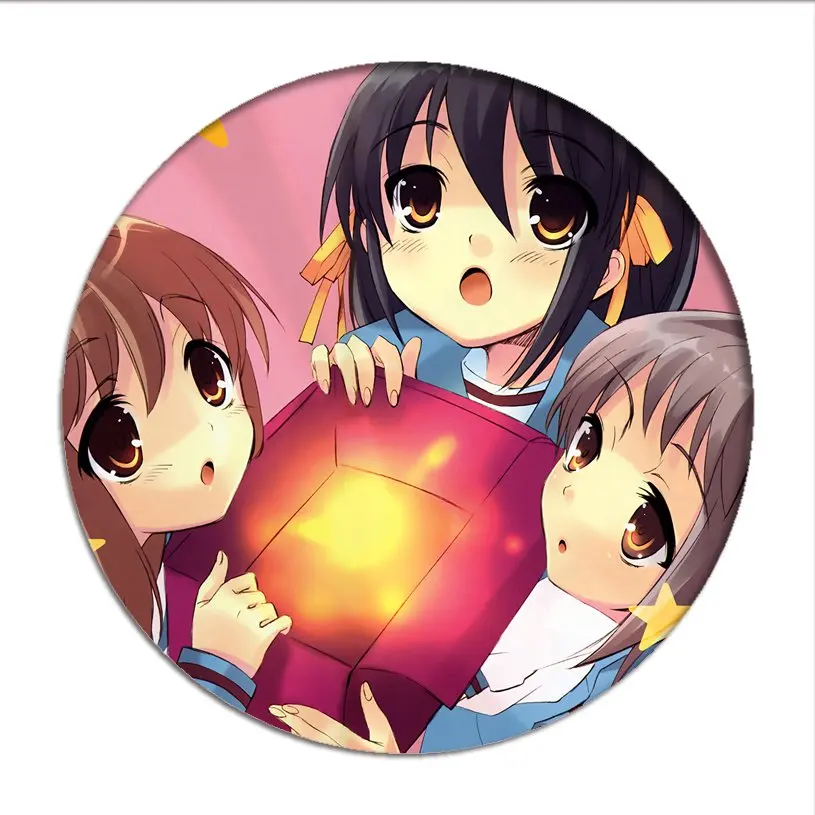 Брошь из мелохоли сузумии Харухи брошь искусственной кожи коллекция значков