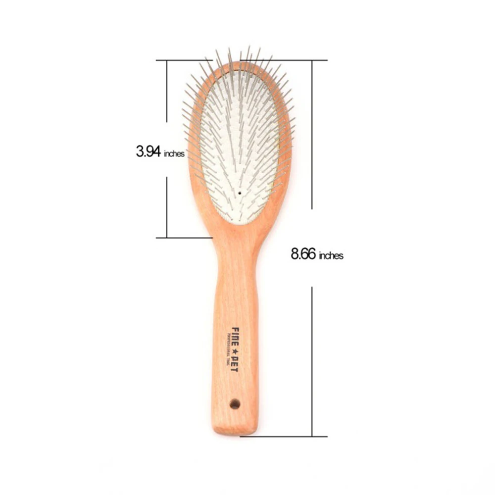 

Pet Grooming Comb Shedding Hair Remove Brush Massage Tool Dog Cat Supplies Protective Pet Accessories With Non-Slip Handle