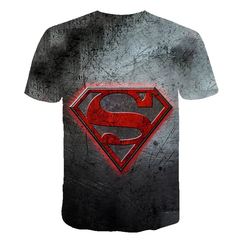 3D футболка Супермен Бэтмен/человек-паук/Капитан Америка/Халк/Железный