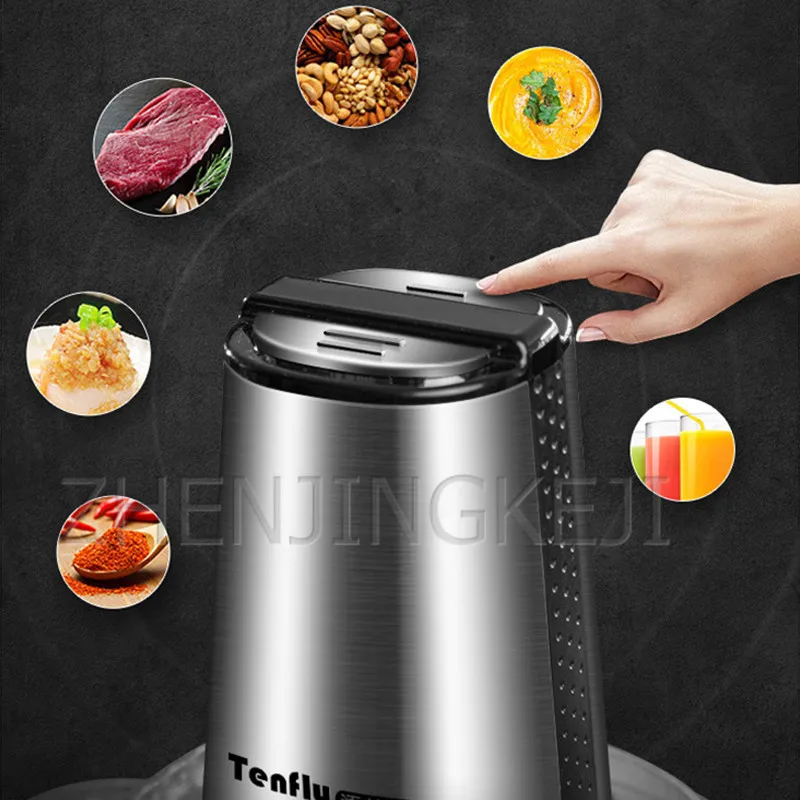 Electric Meat Grinder Home Small 220V Multifunction Stainless Steel Blender Chopper Sausage Stuffer Mincer Food Processor | Бытовая