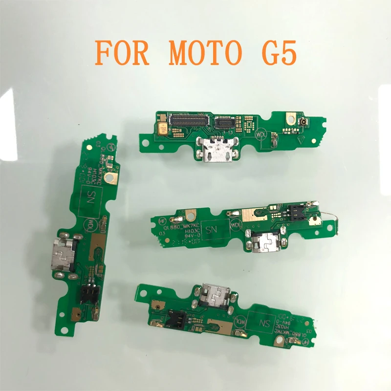

10PCS Free Shipping Microphone USB Charger Flex Charging Port Connector Board Jack Dock For Moto G5 XT1671 XT1672 XT1676 XT1677