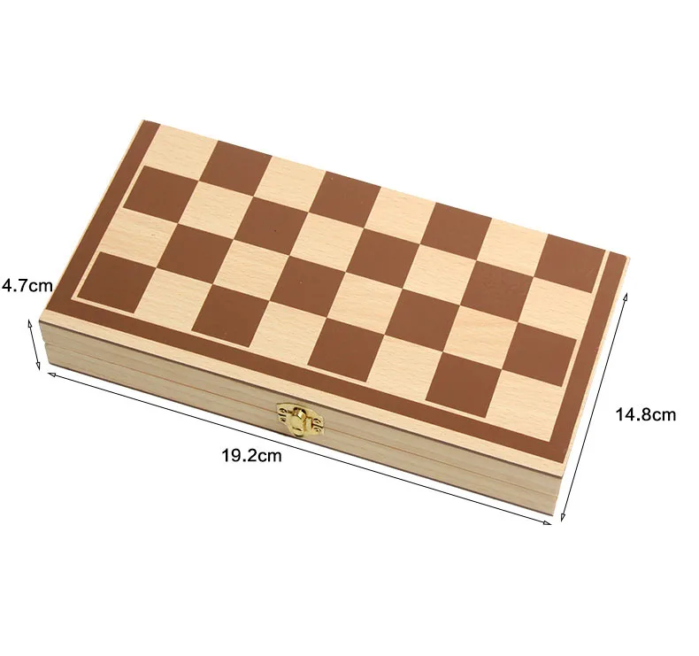 Folding Board Wooden International Chess Game Pieces Set Staunton Style Chessmen Collection Portable Gifts | Игрушки и хобби