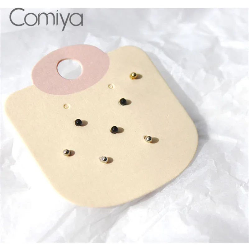 Женские серьги гвоздики Comiya золотистые шаровые аксессуары из цинкового сплава