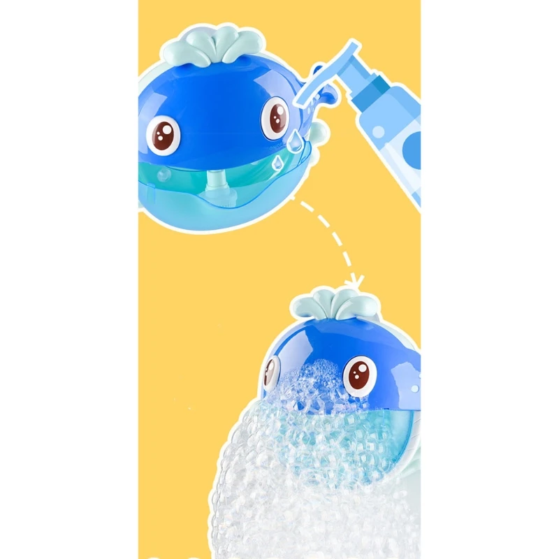 

2021 Swimming Pool Toy Electric Bath Play Toy Whale Bubble Blowing Product Bubble Maker Bathtub Toy for Baby 12 Songs Display