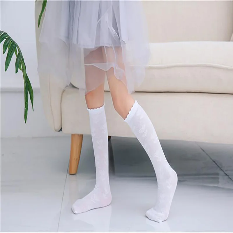 

Children's Lace Socks Summer Mesh Tube Sock Kids Loose Lace Socks Anti-Mosquito Sock Clothing Decoration