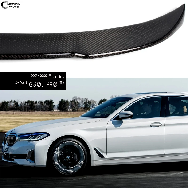 Для BMW G30 5 Series 520i 530i 540i 2017 2022 4 дверный седан задние крылья из углеродного