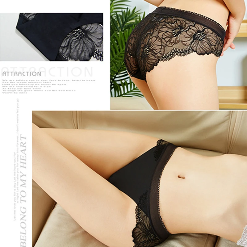 1 шт. женские прозрачные кружевные стринги с цветочным кружевом|Женские трусики| |