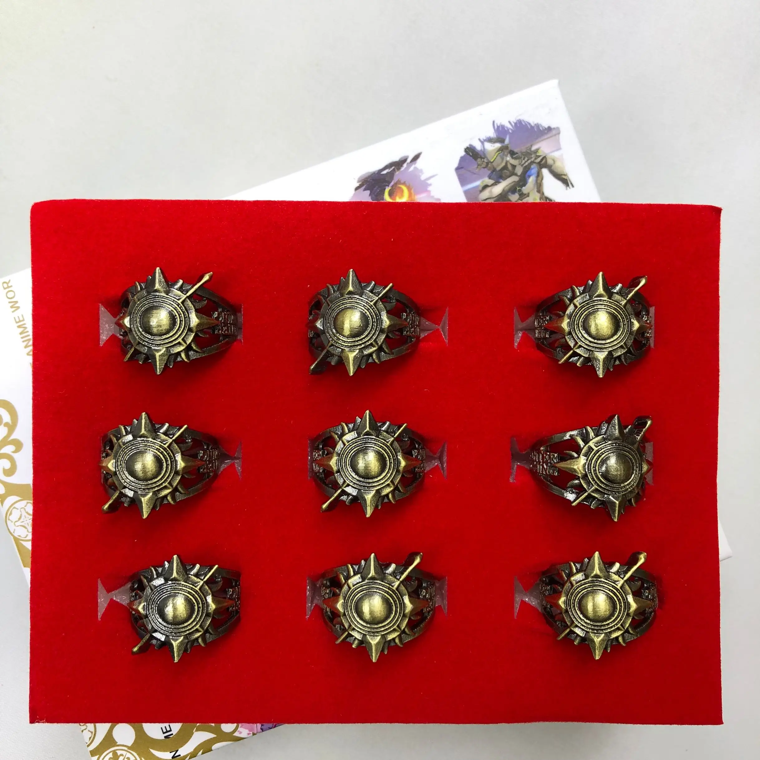 Оптовая продажа аниме фильмы Yu-Gi-Oh модное кольцо набор для пирсинга модель |