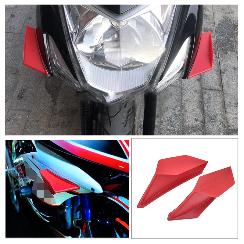

2PCS/Set Dynamic Wing Winglet Pasteable Kit 4 Colors For Motorcycle Scooter For Honda Suzuki Yamaha Kawasaki BMW Sticker Sale