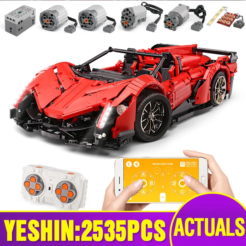 MOULD KING 13079 высокотехнологичные автомобили игрушки совместимые с MOC 10559 APP