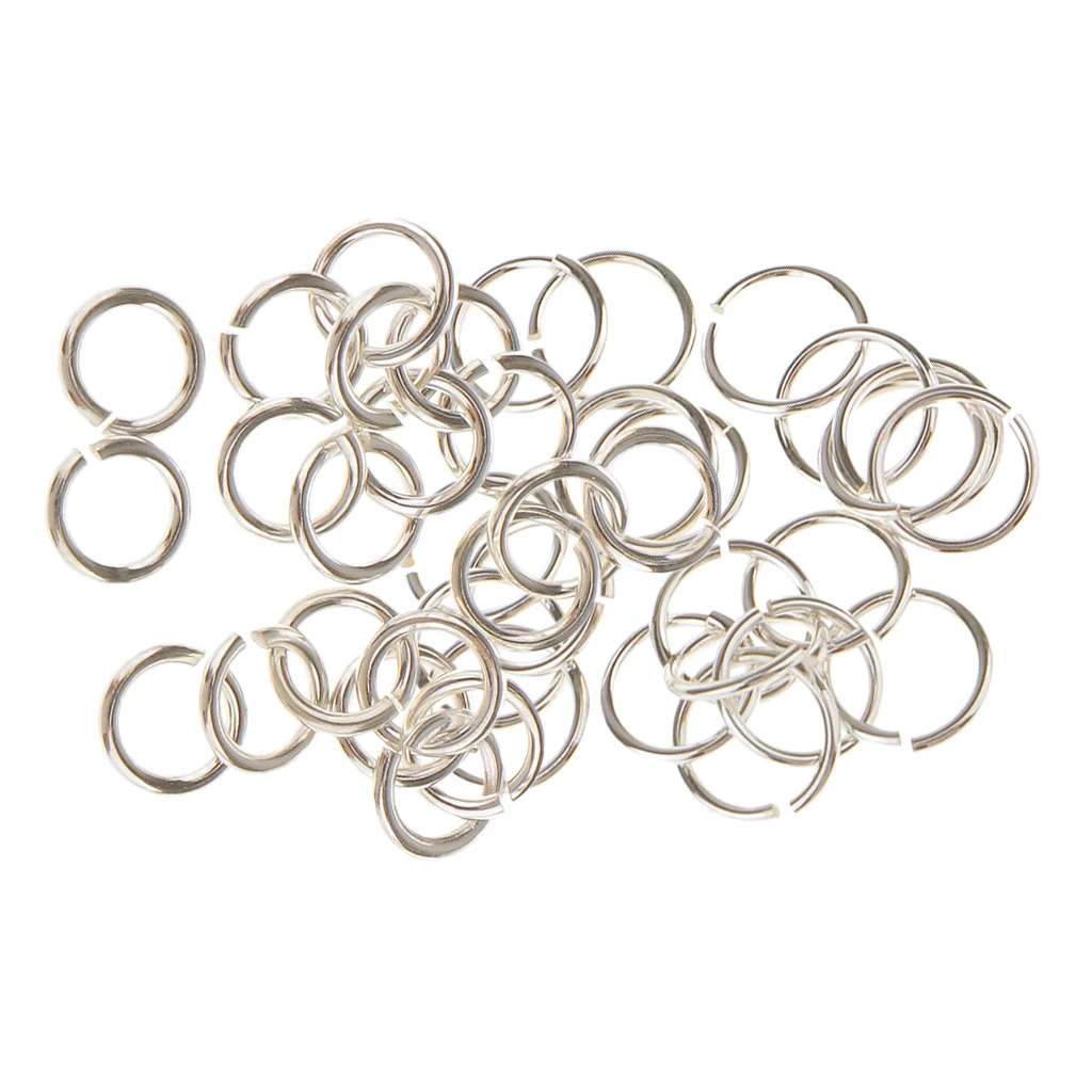 

40 шт., 925 пробы, серебряное ожерелье, 4 мм, 6 мм