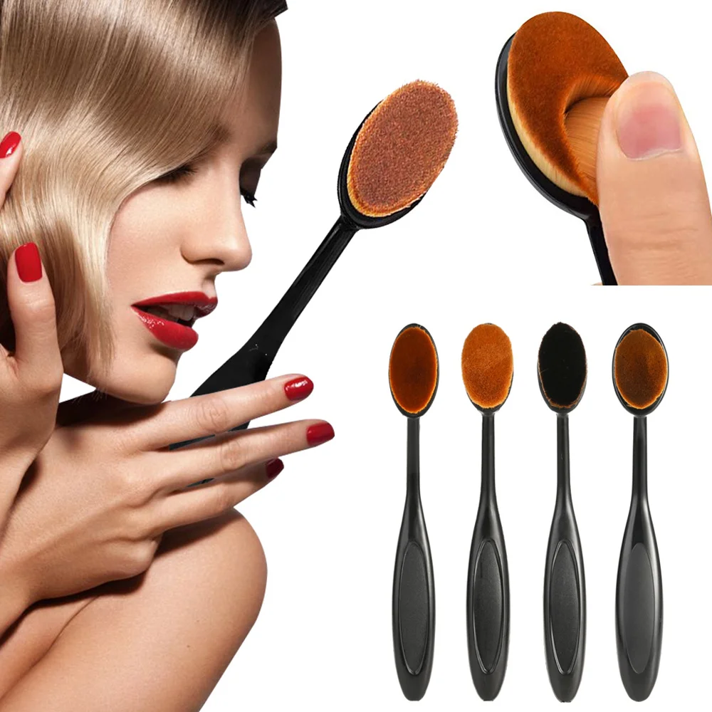 

Women Makeup Brushes Soft Oval Cosmetic Makeup Toothbrush Eyebrow Eyeshadow Blush Face Powder Foundation Brush Makeup Tool