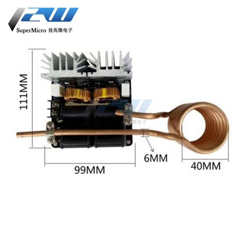 Низковольтный модуль нагревательной платы 1000 Вт ZVS контроллер Flyback Нагреватель