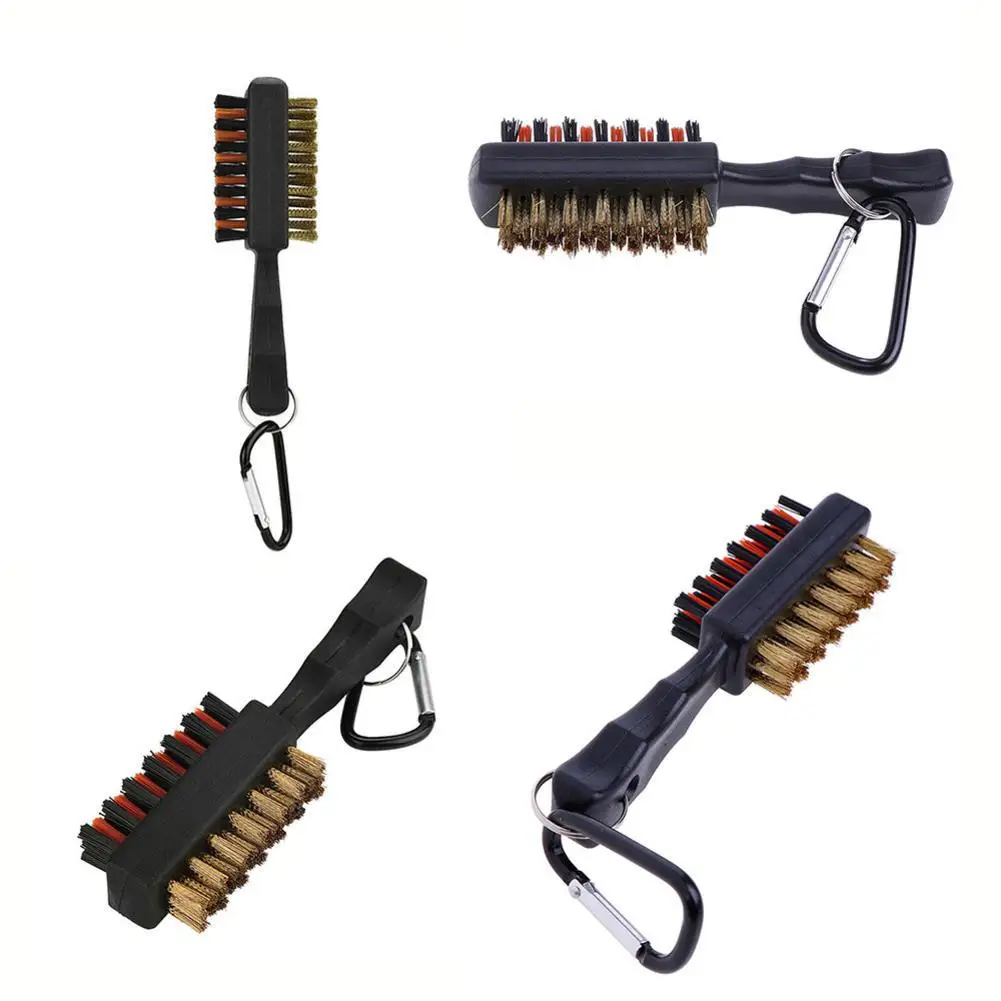 

Double-sided Golf Clubs With Hooks, Cleaning Brushes, Ball Head Brushes, Cleaning Club Head Groove Brushes