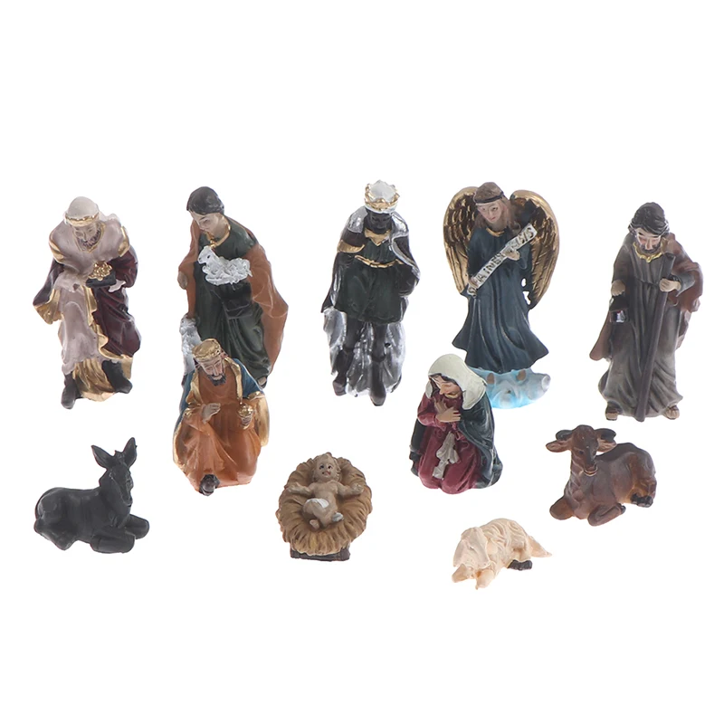 11 шт./компл. Рождество Христос рождение Иисуса украшение сцена ясли Декор
