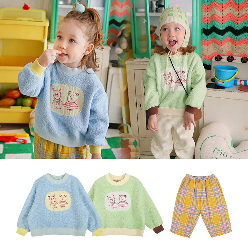 

Теплый и кашемировый Детский свитер из овечьей шерсти, одежда для мальчиков, милые свитеры для девочек, свитеры для маленьких детей, повседн...