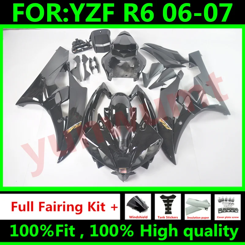 Обтекатели YZF R6 06 комплекты обтекателей YZF600 07 Abs для YAMAHA YZFR6 2006 - 2007 мотоциклов