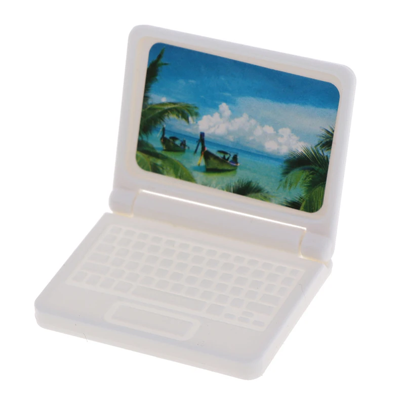 

1 Pc Random Color Creative gift Dollhouse Miniature Modern Computer Furniture