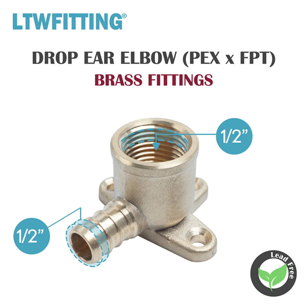 Латунный обжимной фитинг LTWFITTING PEX без свинца 1/2 дюйма NPT x дюйма|crimp fitting|brass fittingsbrass