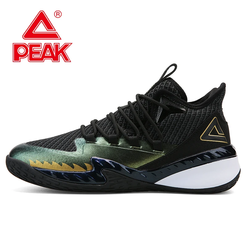 PEAK Men's Basketball Shoes Professional Shock-Absorbing Breathable Gym Non-slip Basketball Footwear Outdoor Wearable Sneakers