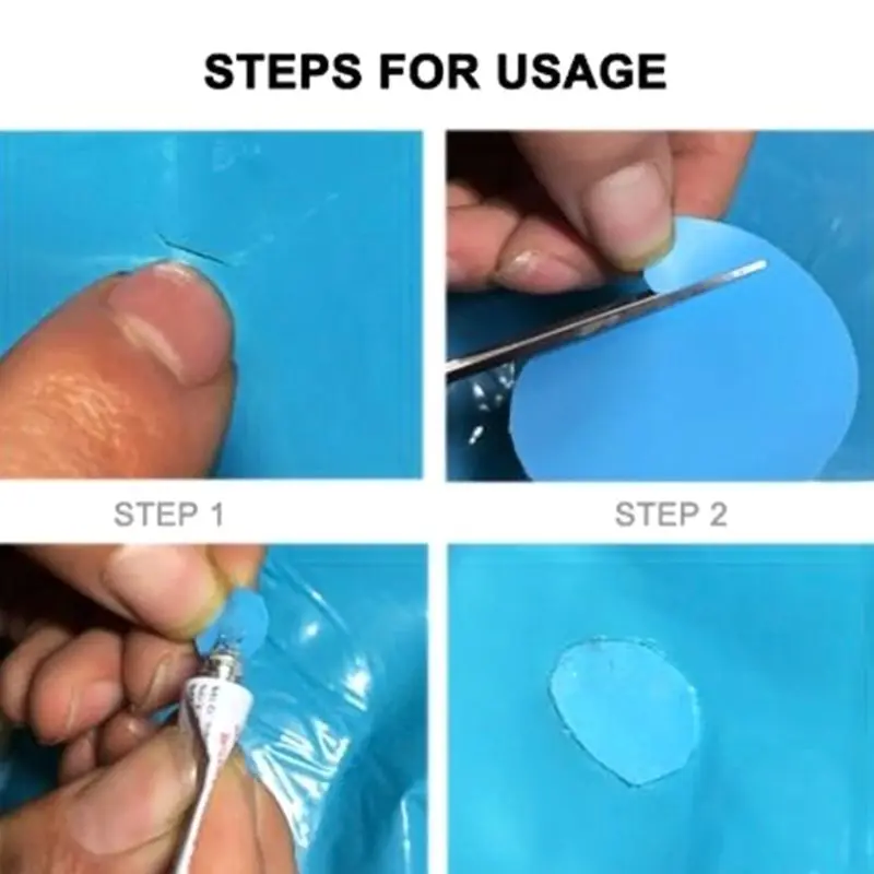 

5 Sets Professional Inflatable Boat Repair Kit PVC Material Adhesive Patches Glue for Waterbed Sofa Air Matteress Swimming Pool