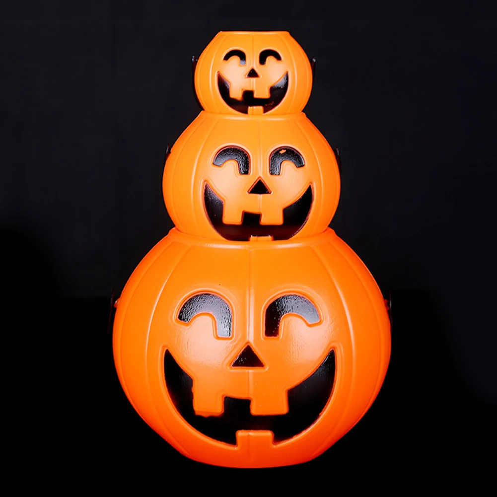 Вечерние реквизиты для Хэллоуина держатель конфет в виде тыквы корзина с трюком