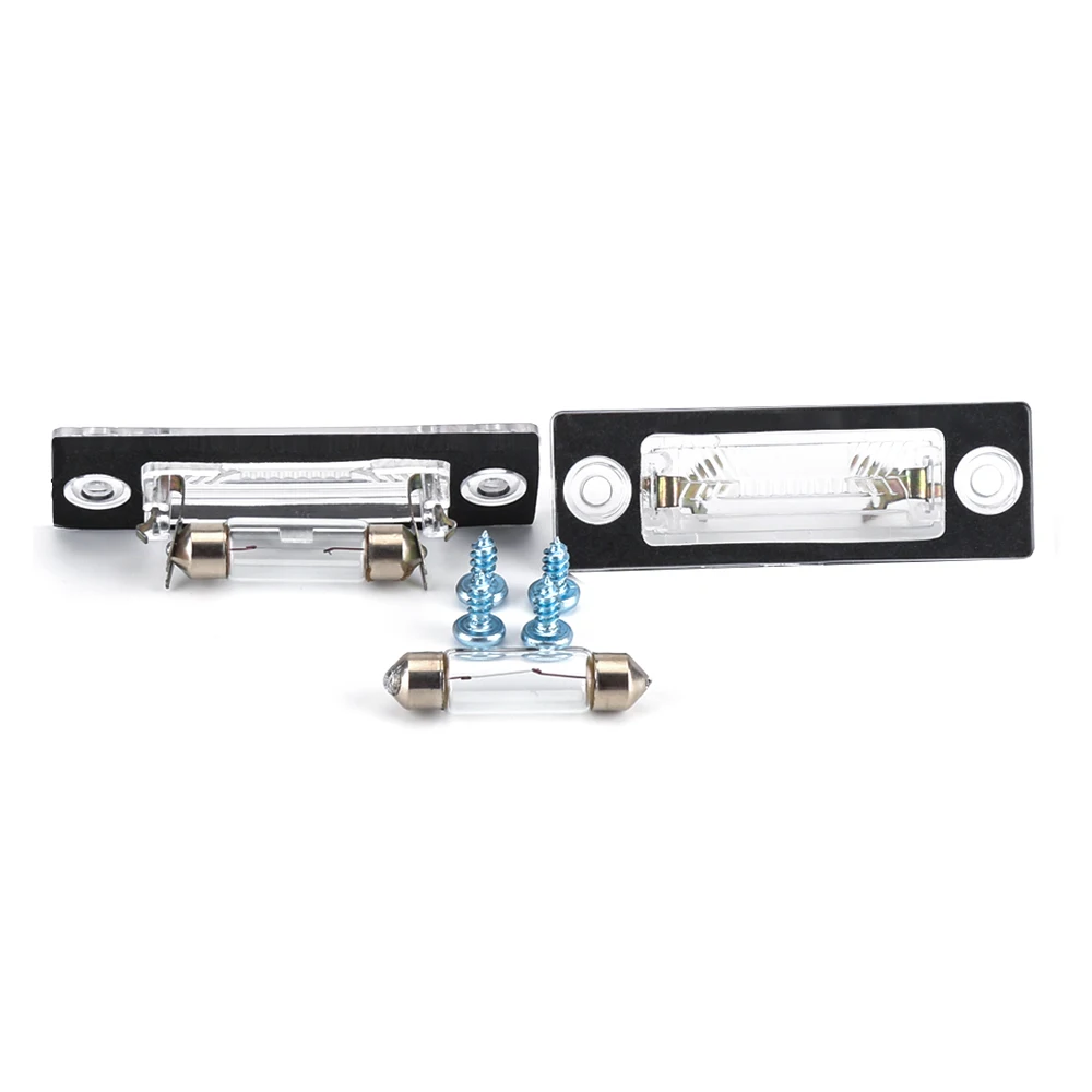 2pcs LED Number License Plate Light Lamp For VW Passat B5 B6 Caddy Touran Golf Transporter T5 T6 Jetta Skoda Superb | Автомобили и