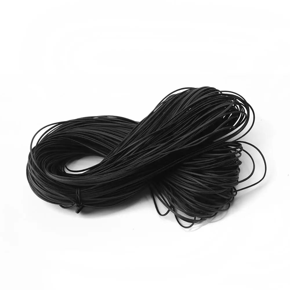 

DoreenBeads Fashion PU Leather Chain Jewelry Cord Rope Black Jewelry DIY Findings Trendy Components Charms2mm( 1/8"), 10 M