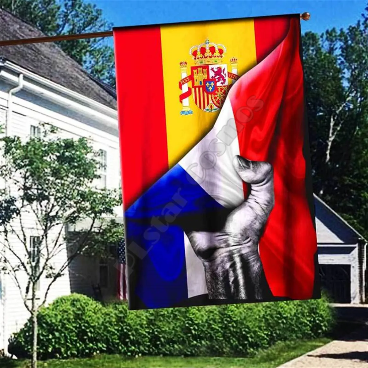 

Spain Flag 3D Full Printing Garden Flags Hanging House Flag Garden Flag Decoration Double-sided Printing