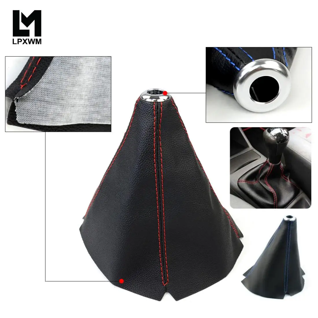 Ручка переключения передач из ПВХ, универсальная ручная автоматическая крышка ручки переключения передач для автомобиля/автомобиля SBC12 Ручка переключения передач из ПВХ, универсальная ручная автоматическая крышка ручки переключения передач для автомобиля/автомобиля SBC12