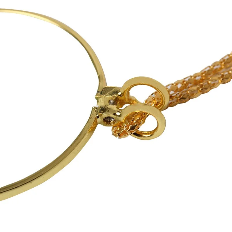 

Decorative Monocle Necklace With 5x Magnifier Magnifying Glass Pendant Gold Silver Plated Chain Necklace For Women Jewelry