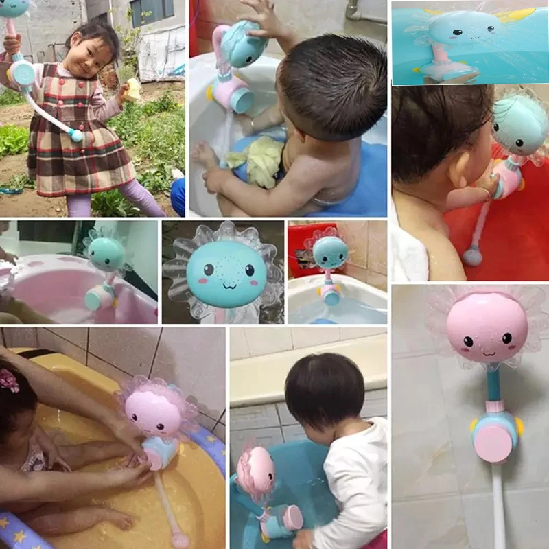 

Baby Funny Water Game Bath Toys Sunflower Shower Faucet Baby Bath Spout Play Swimming Bathroom Toy Summer Bathing