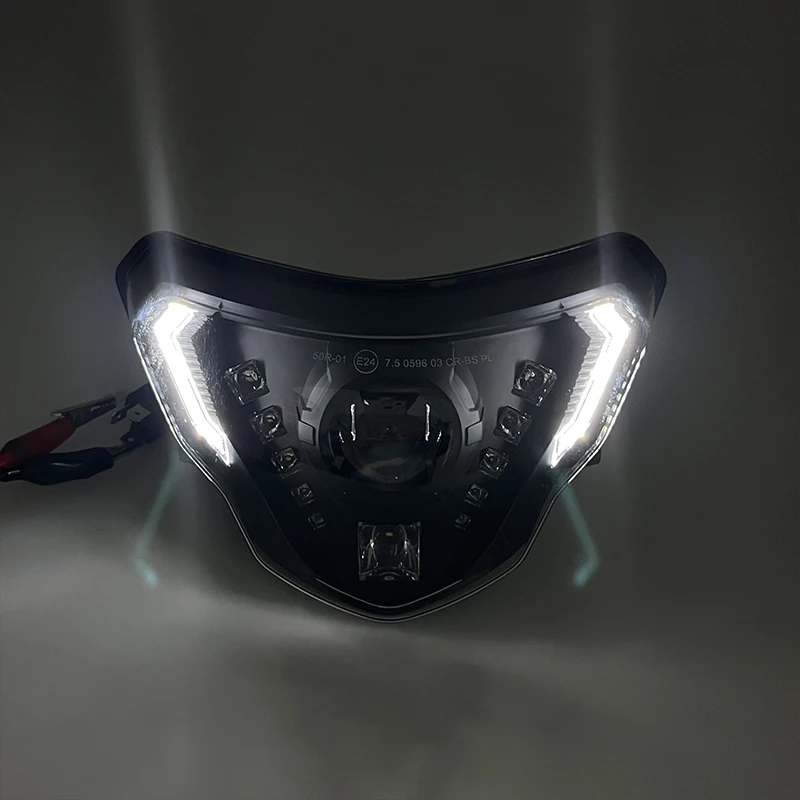 Черная светодиодная фара в сборе подходит для BMW G310GS G310R 2016 2017 2018 передняя с DRL