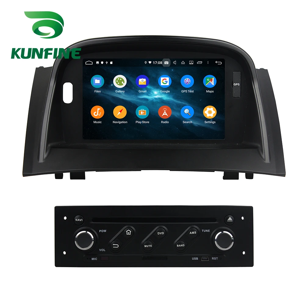 Android 9,0, четыре ядра, 4 Гб ОЗУ, 64 Гб ПЗУ, автомобильный DVD, gps, мультимедийный плеер, стерео, для Renault Megane II, 2004-2009, Megane 2