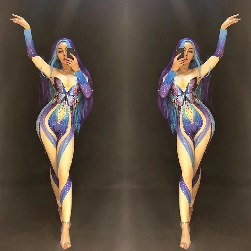 Женский комбинезон для празднования ночного клуба|Костюмы из фильмов и ТВ| |