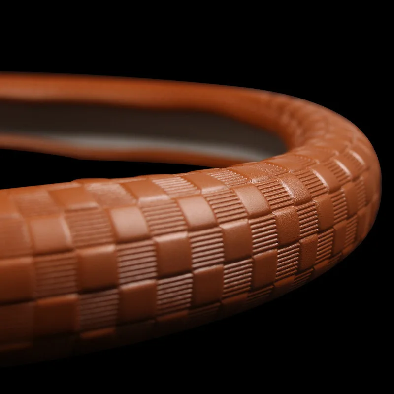 Воловья кожа Чехол рулевого колеса автомобиля противоскользящая Кожа Авто